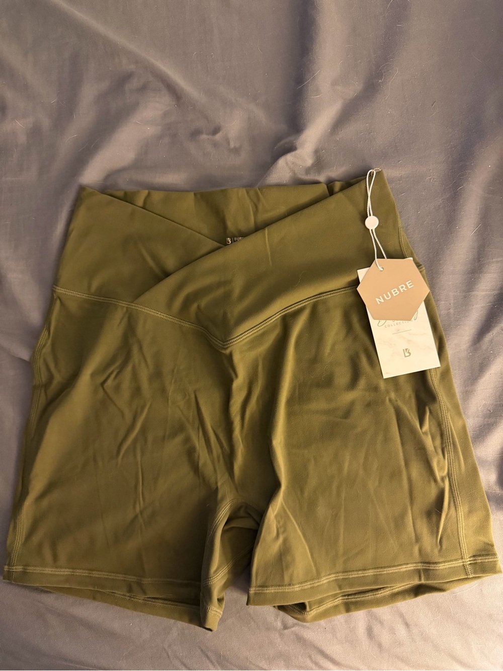 Buffbunny Siren Nubre Short Grounded Dark Olive Size Large NWT